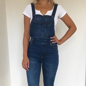 Denim overalls